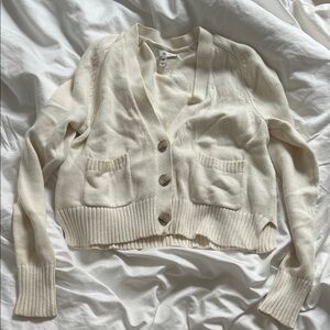 Banana Republic Cream Cardigan, Size XS